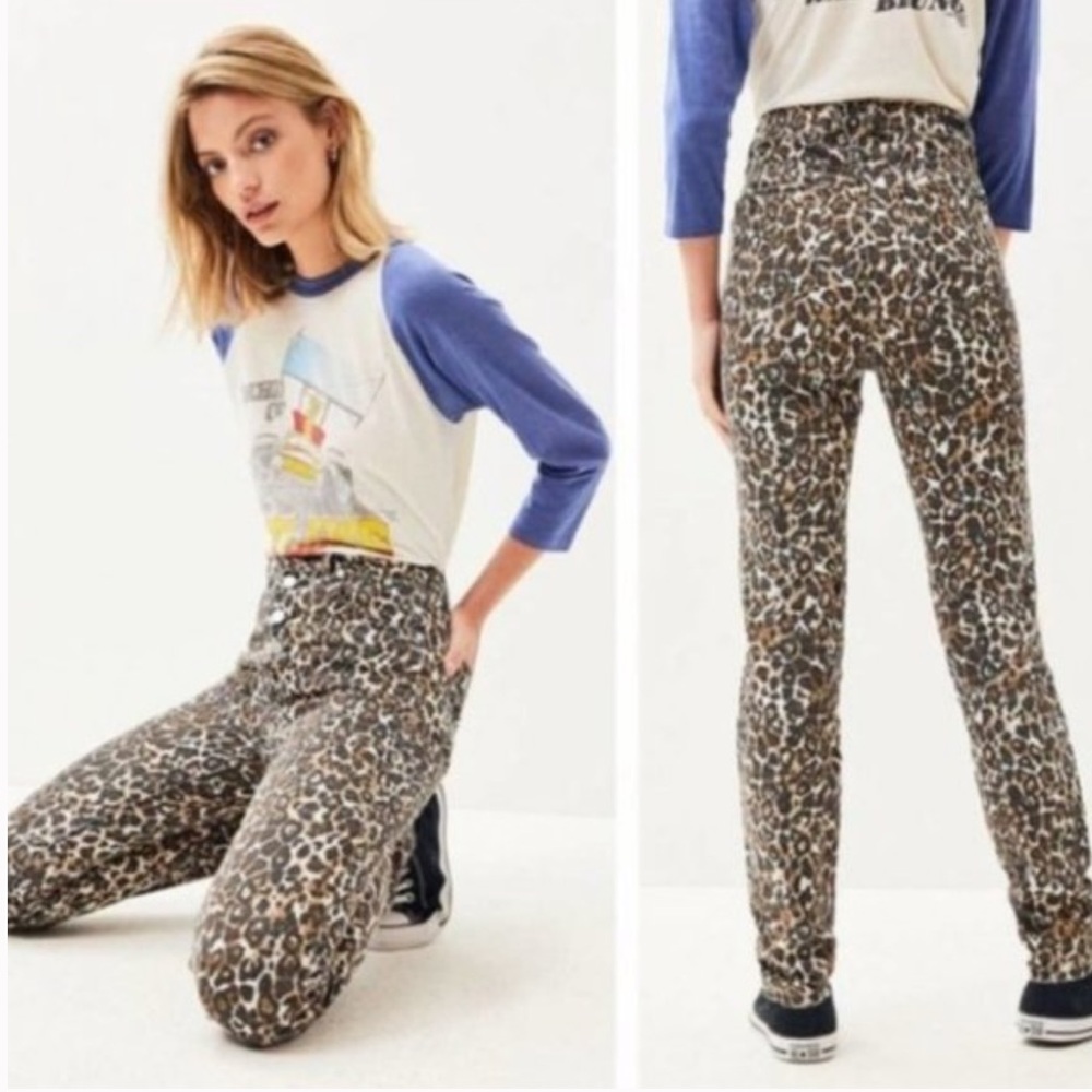 Volcom Super Stoned Skinny Jeans Animal Print